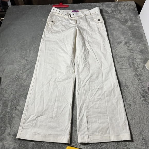 Edikted Wide Leg Belted Utility Pants Womens Size M (29x27.5) Y2K Rave Grunge - Picture 1 of 10